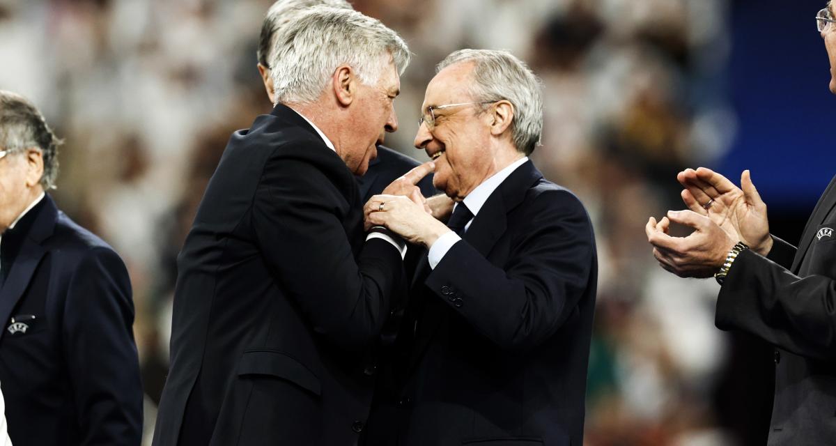 Carlo Ancelotti et Florentino Pérez