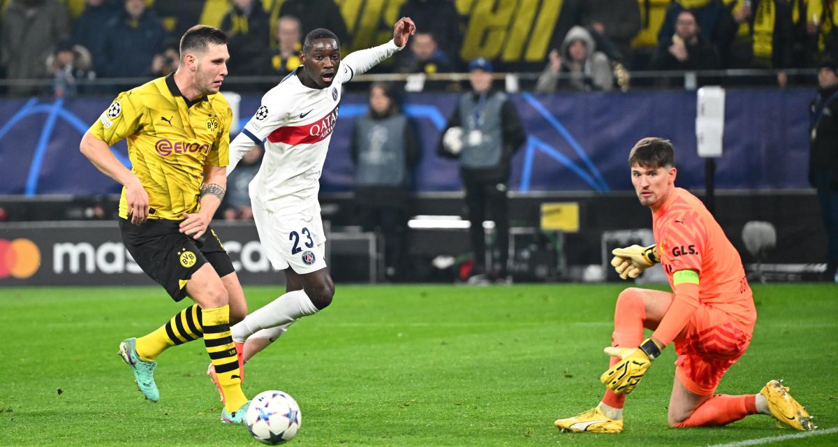 Randal Kolo Muani face à Dortmund