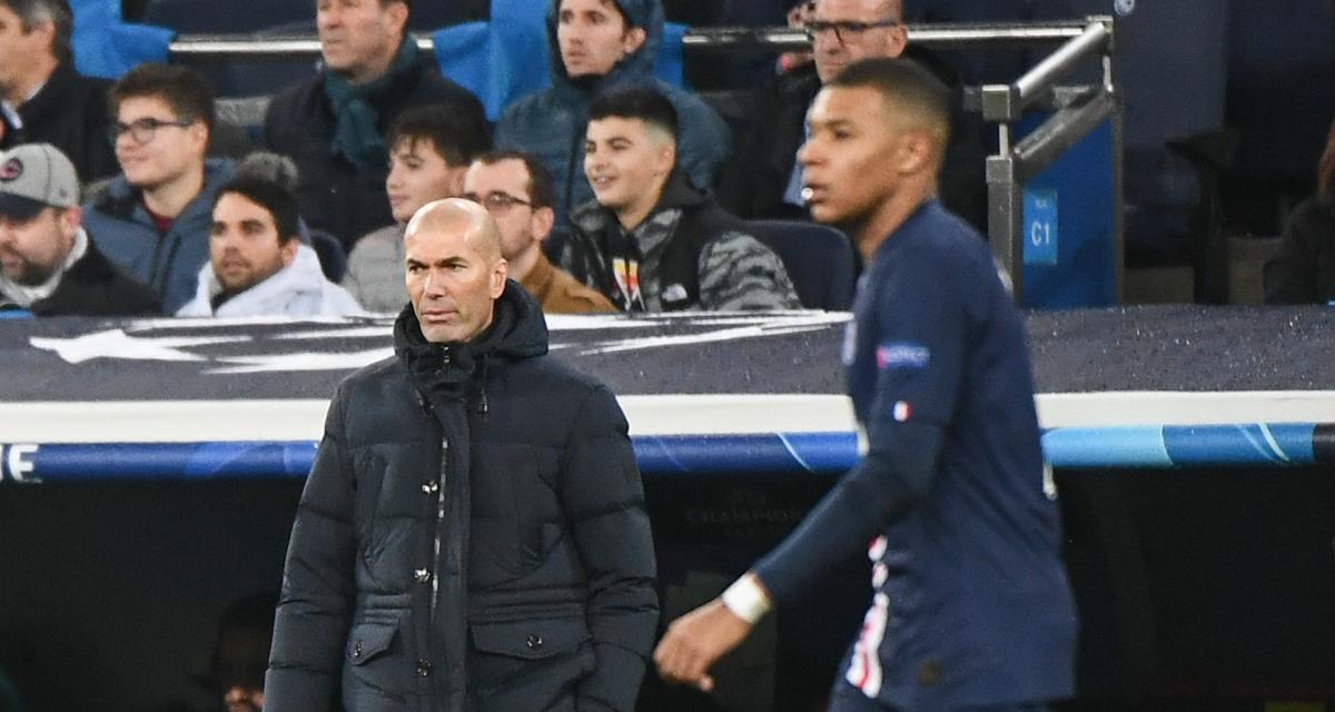 Zinédine Zidane et Kylian Mbappé