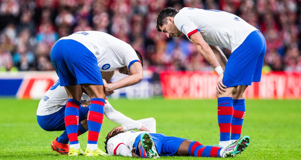 La blessure de Baldé face à l'Athletic Bilbao