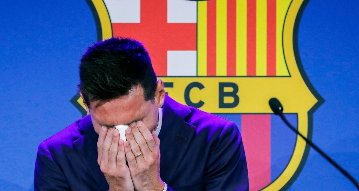 Lionel Messi au moment de son départ du FC Barcelone