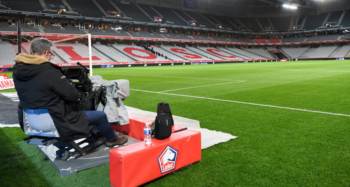 Caméra de télévision à la Décathlon Arena