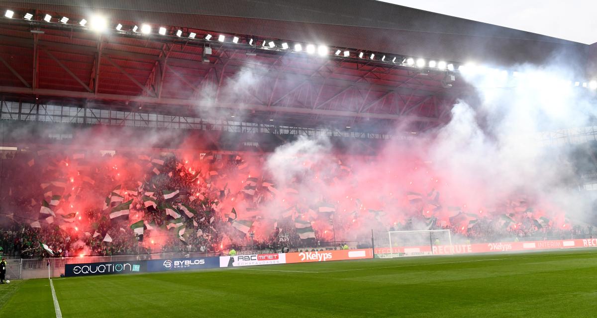 Le spectacle du Chaudron lors d'ASSE-Metz