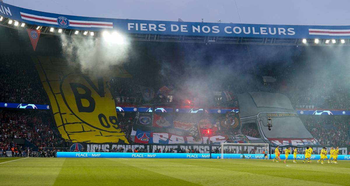 Tifo de PSG-Dortmund