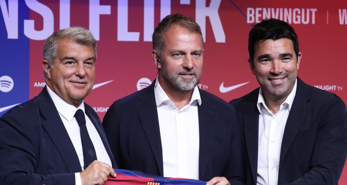 Joan Laporta, Hansi Flick et Deco