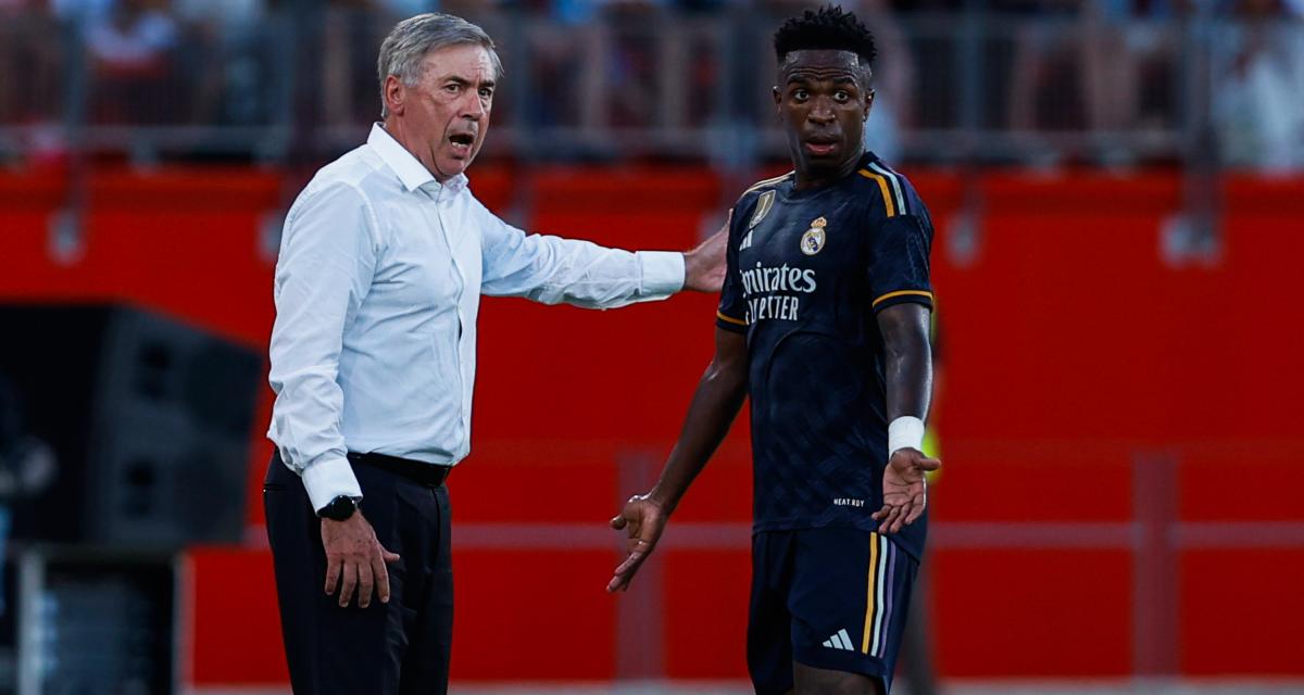 Carlo Ancelotti et Vinicius Junior