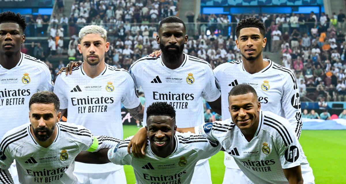 Bellingham, Vinicius Jr et Mbappé au milieu de leurs partenaires du Real Madrid