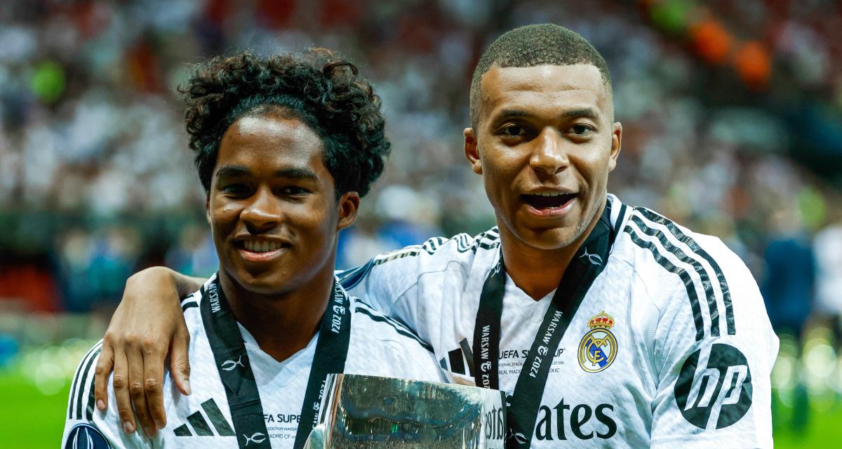 Endrick et Kylian Mbappé