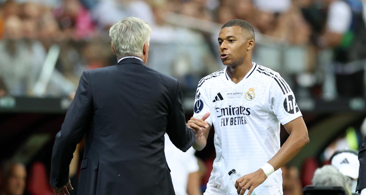 Carlo Ancelotti et Kylian Mbappé