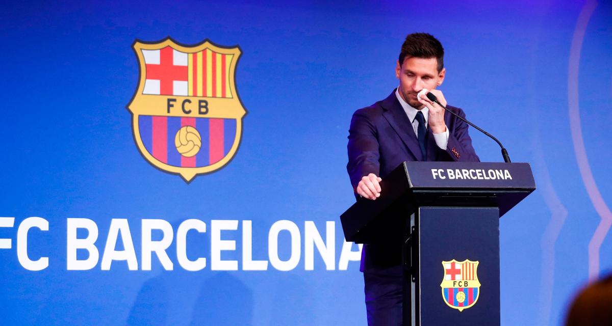 Lionel Messi le jour de son départ du Barça