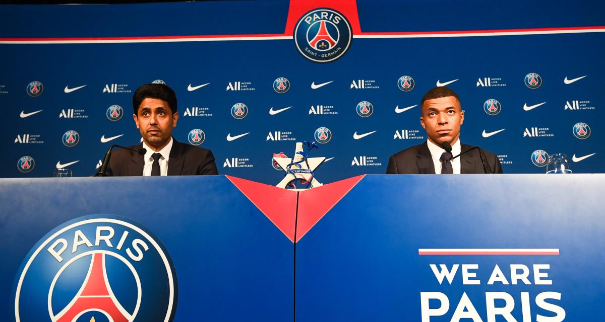 Nasser al-Khelaïfi et Kylian Mbappé