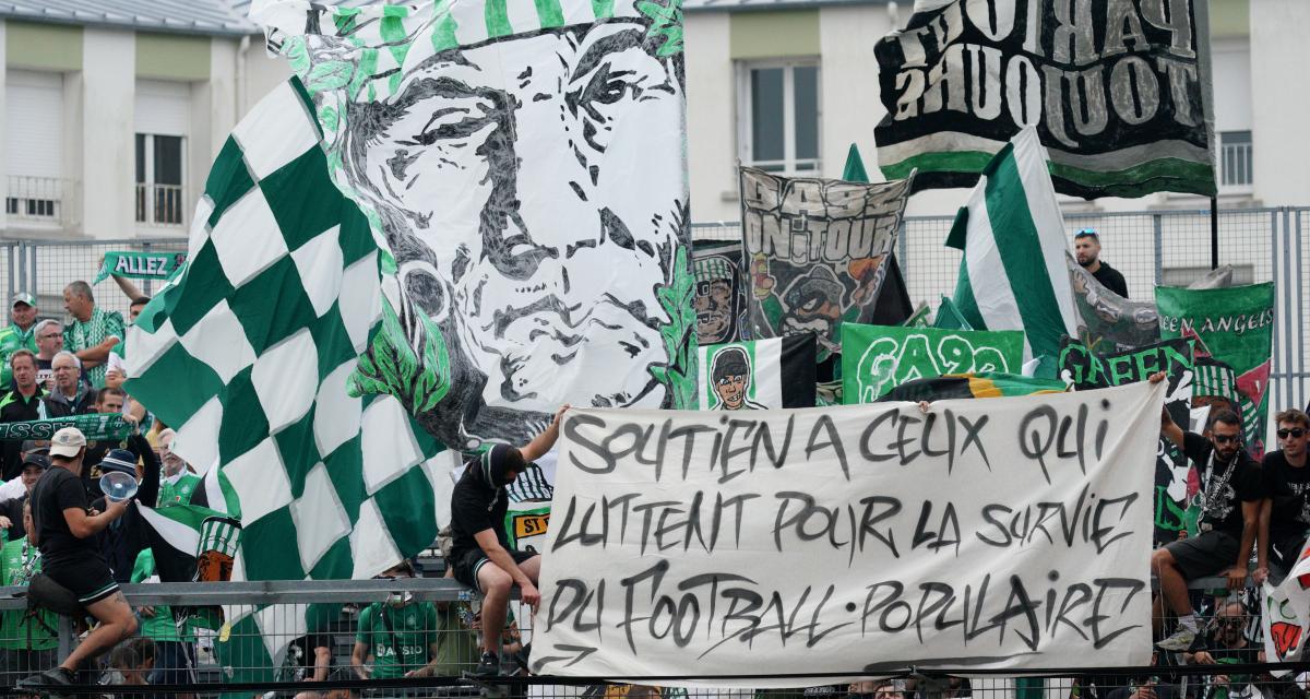 Supporters de l'ASSE à Brest