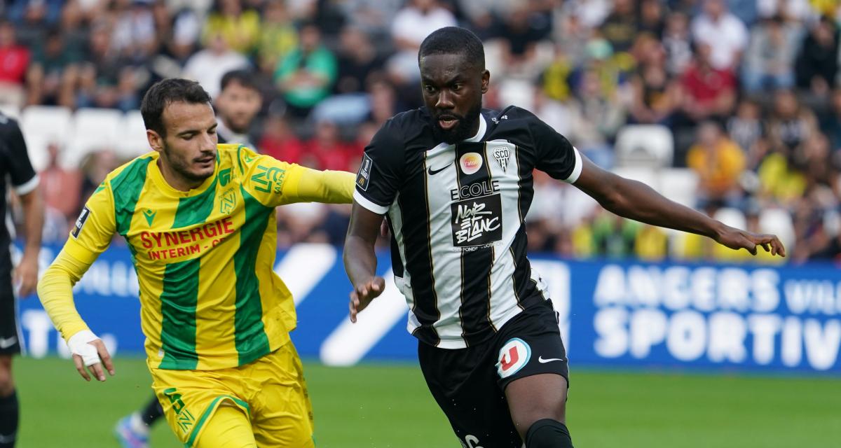 Chirivella lors du match à Angers