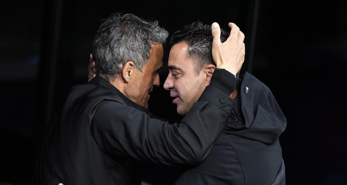 Luis Enrique et Xavi