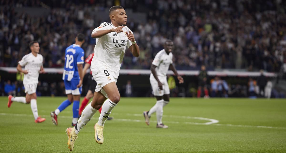 La joie de Kylian Mbappé après son but contre Alavés