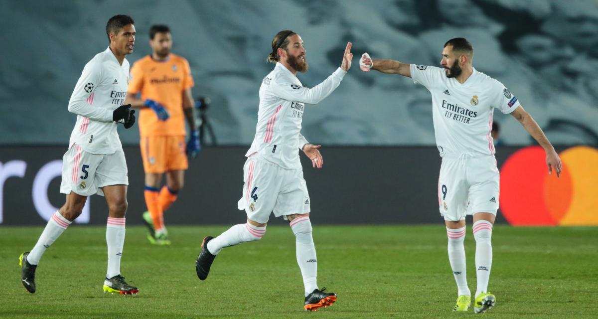 Raphaël Varane, Sergio Ramos et Karim Benzema