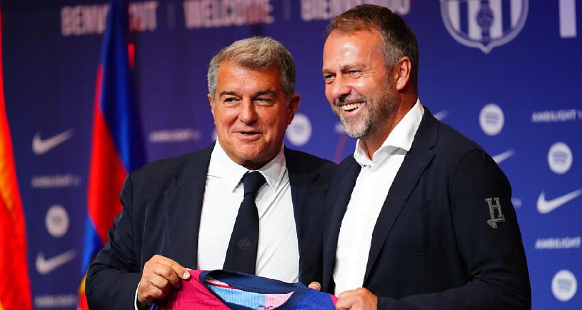 Joan Laporta et Hansi Flick