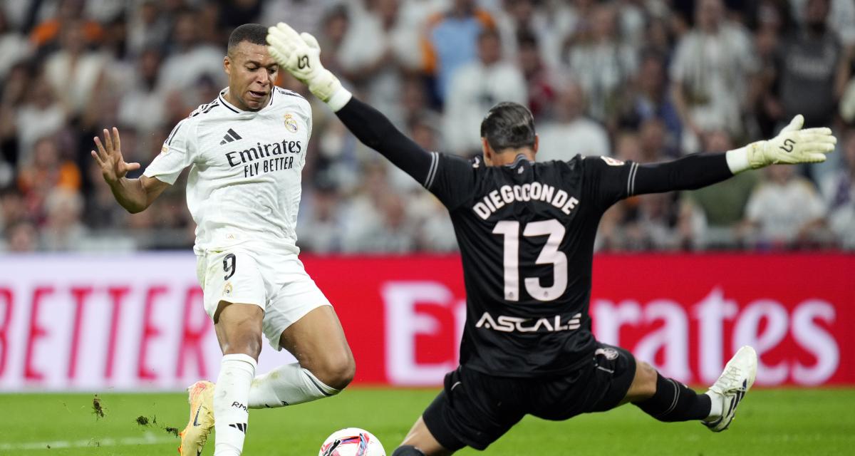 Kylian Mbappé en action face à Villarreal