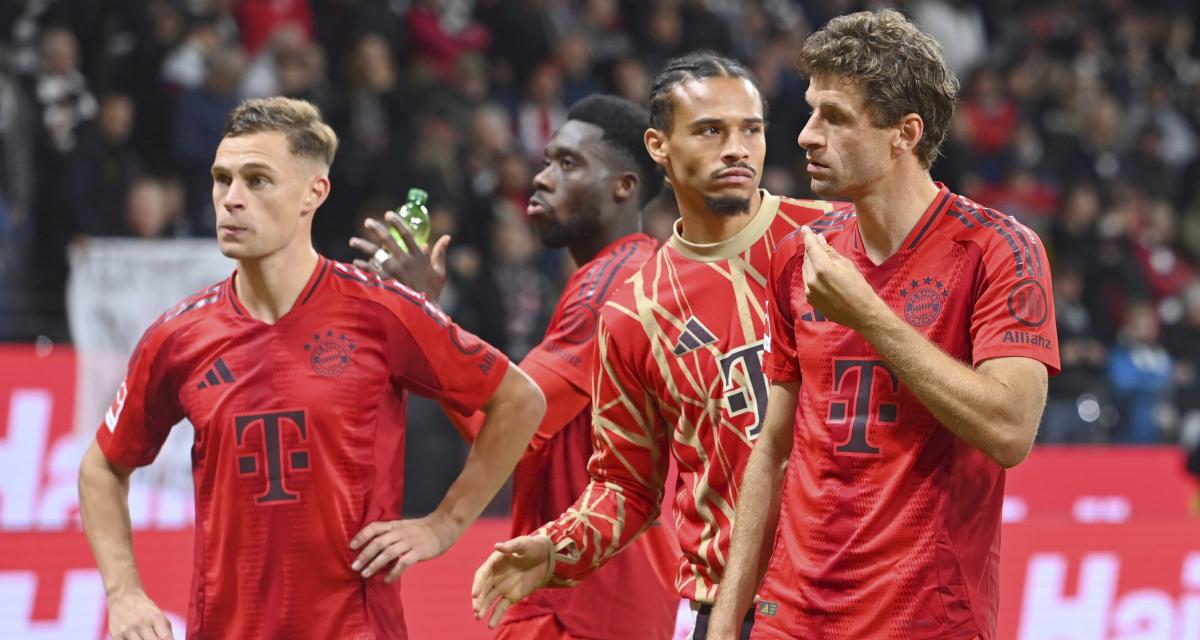 Joshua Kimmich et Leroy Sané aux côtés d'Alphonso Davies et Thomas Müller