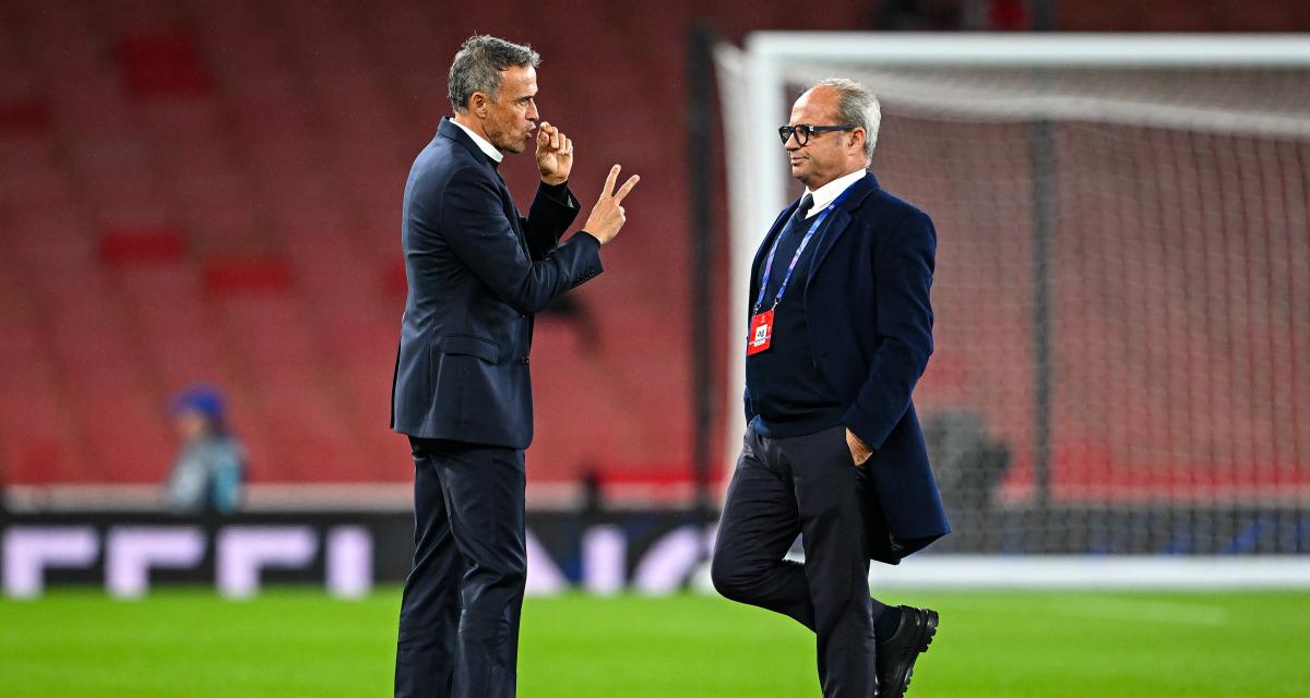 Luis Enrique et Luis Campos.