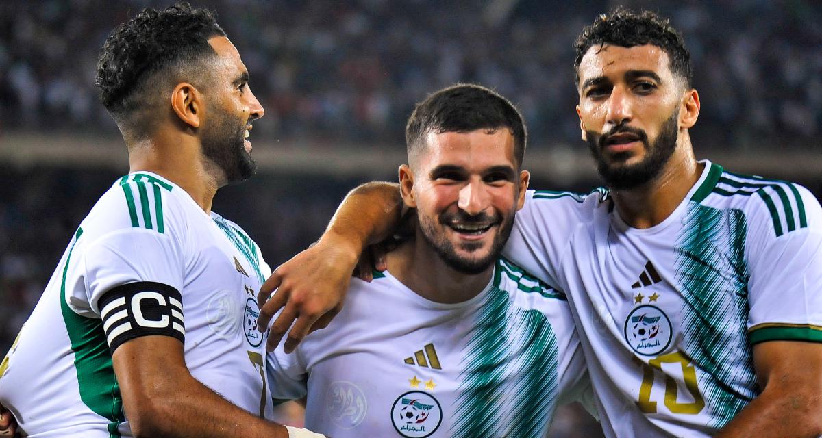 Houssem Aouar et Saïd Benrahma aux côtés de Riyad Mahrez