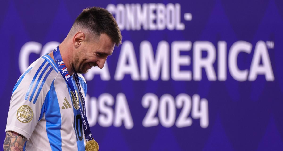 Lionel Messi lors du sacre en Copa América.