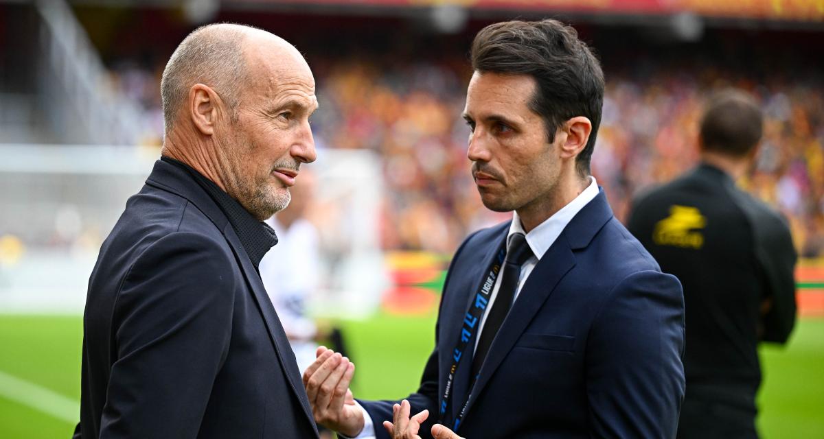 Pierre Dréossi, directeur général, et Diego J. Lopez, directeur sportif de Lens.