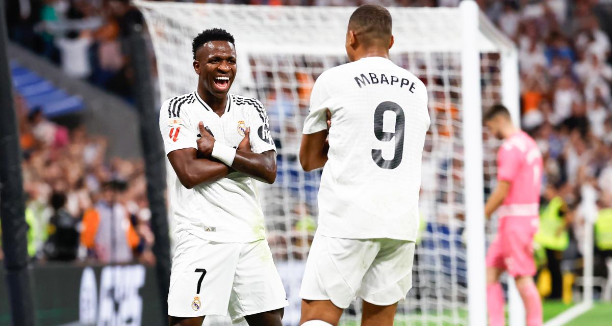 Vinicius Junior et Kylian Mbappé