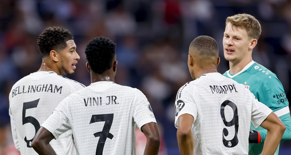 Jude Bellingham, Vinicius Jr et Kylian Mbappé