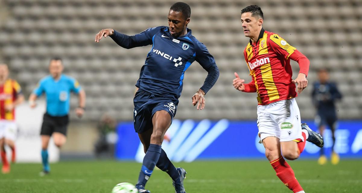 Résultat Ligue 2 : le RC Lens mène au Paris FC à la mi-temps (1-0)