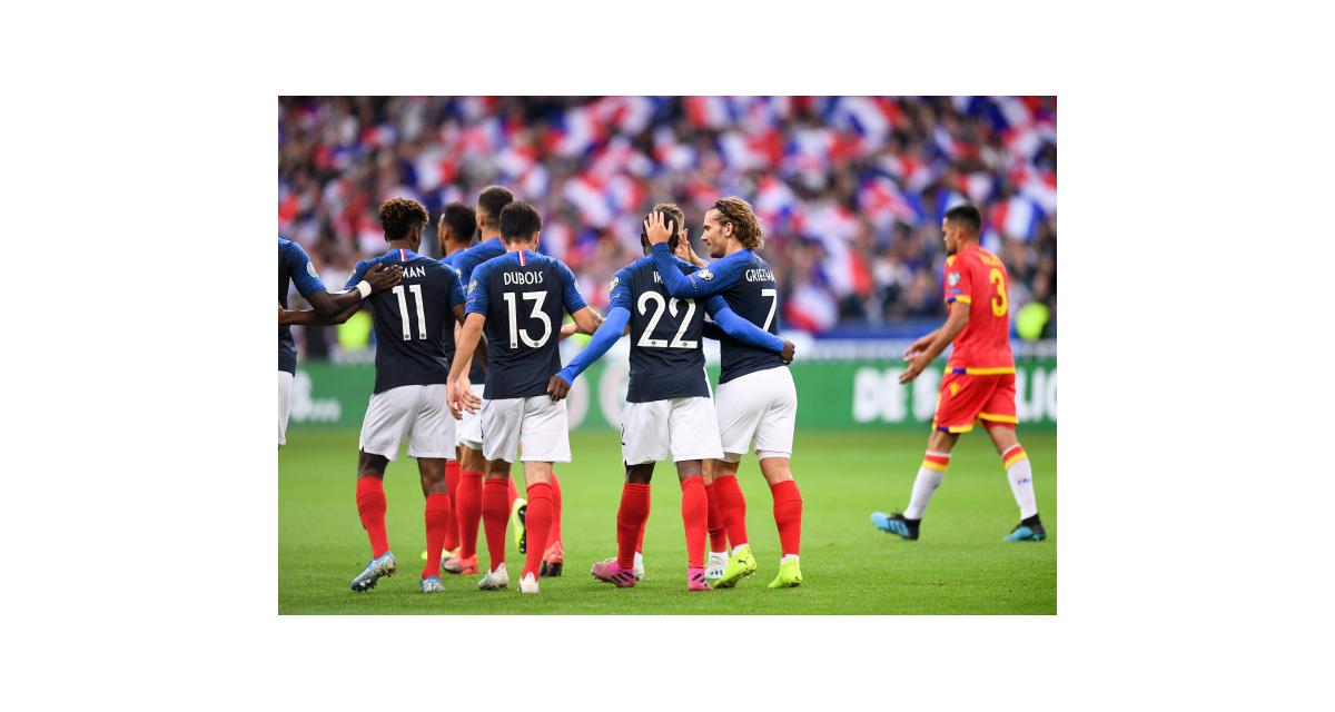 Résultat qualif. Euro 2020 : France 1-0 Andorre (mi-temps)