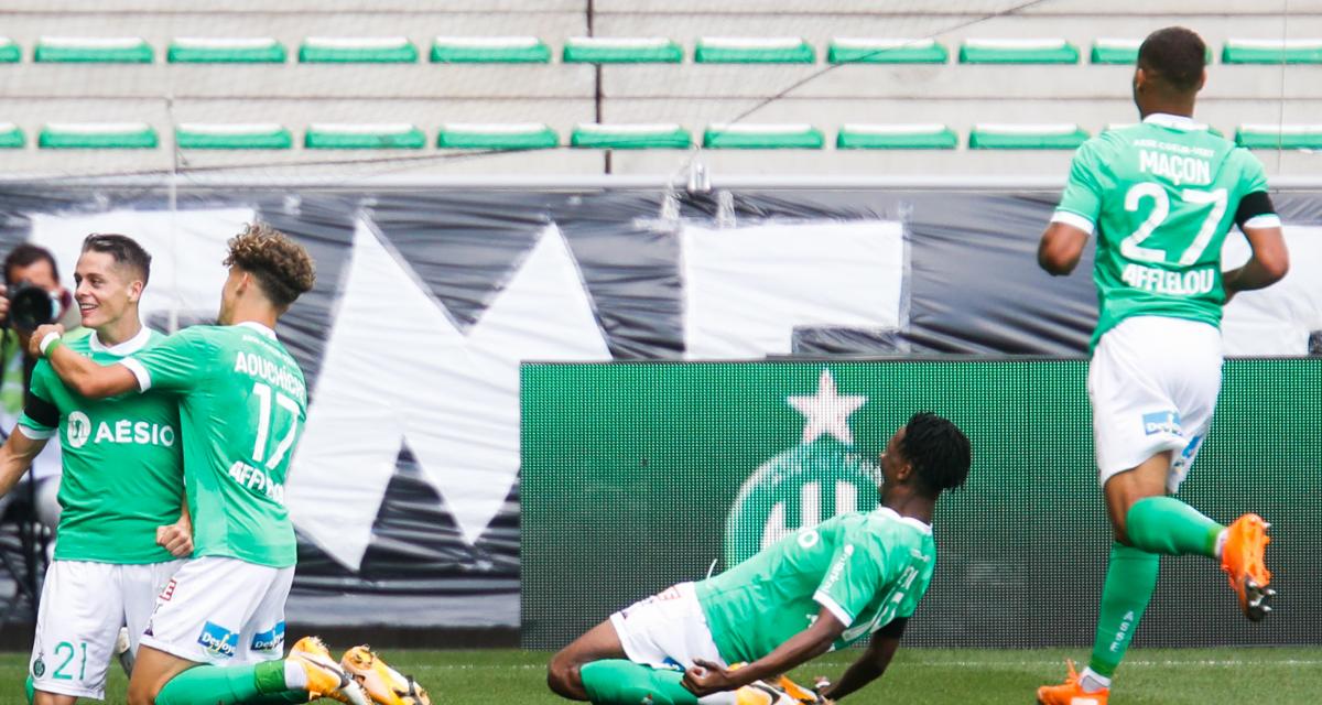 La joie des Verts contre Lorient (2-0)