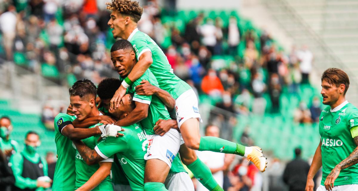 La joie des Verts contre Lorient (2-0)