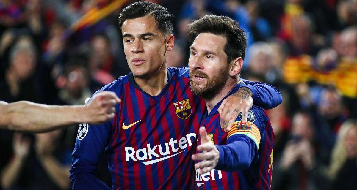 Coutinho et Messi (FC Barcelone)