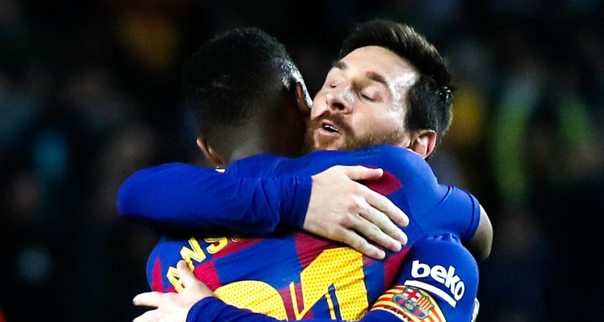 Ansu Fati et Lionel Messi 