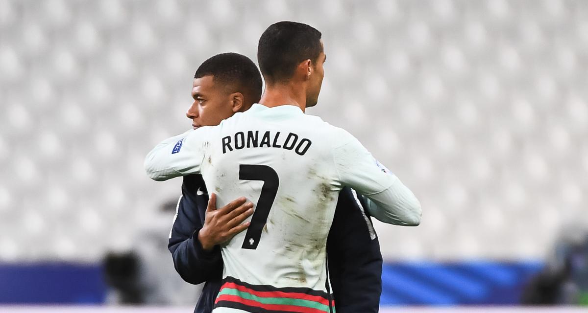 Cristiano Ronaldo avec Kylian Mbappé