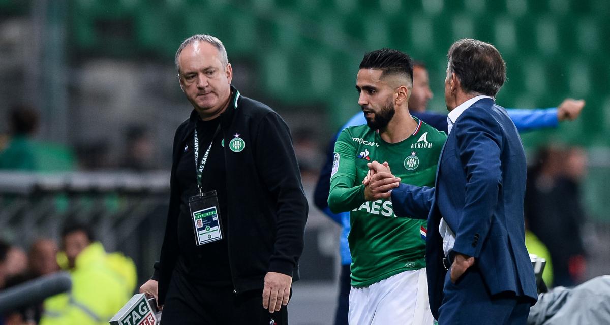 Ryad Boudebouz et Claude Puel