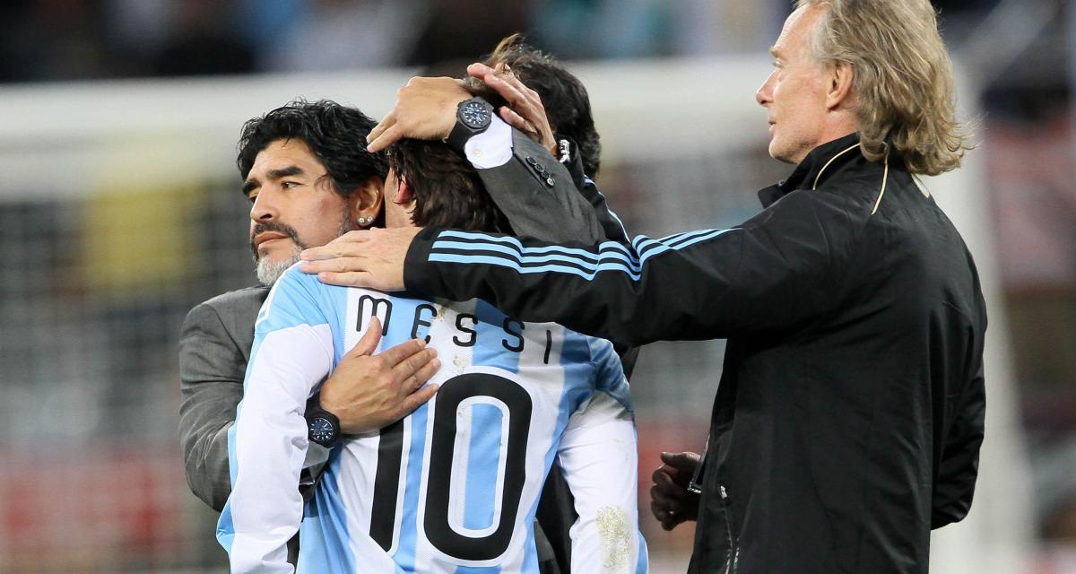 Diego Armando Maradona et Lionel Messi