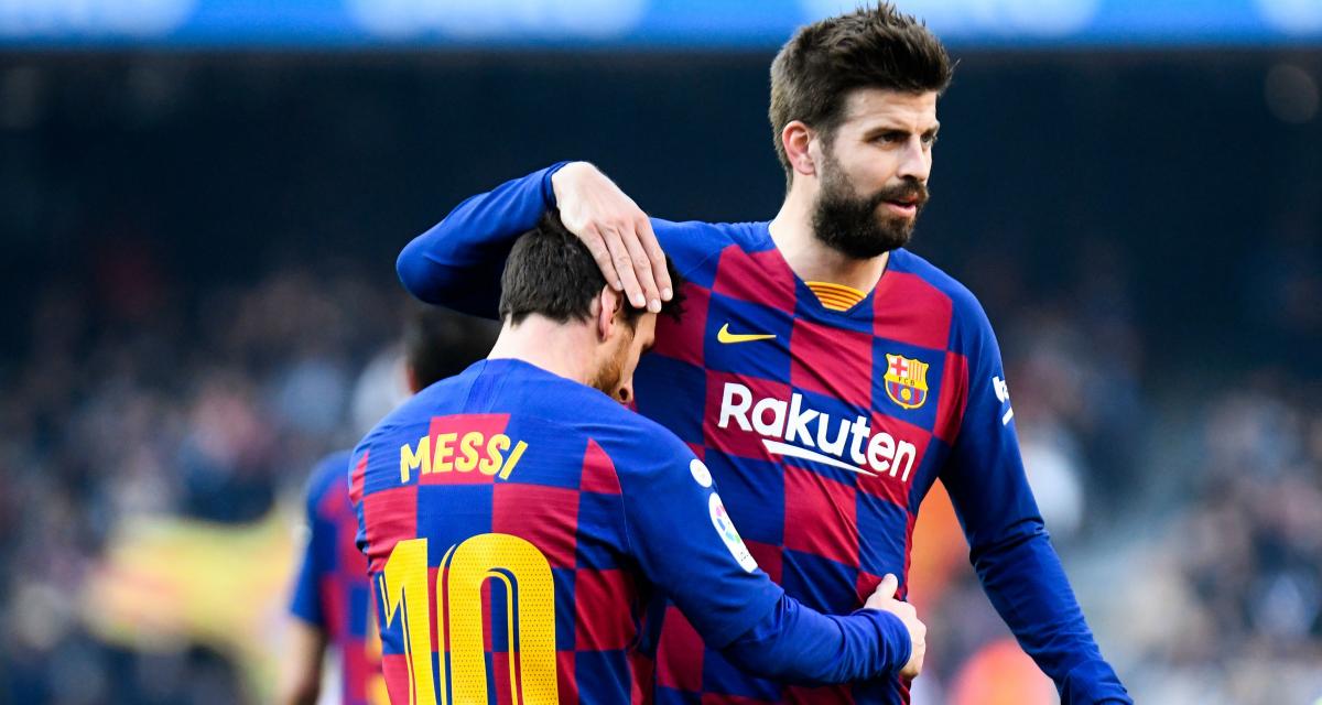 Messi et Piqué (FC Barcelone)