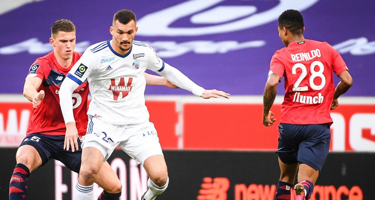 Résultat Ligue 1 : le LOSC est mené à la pause par le RC Strasbourg (0-1)