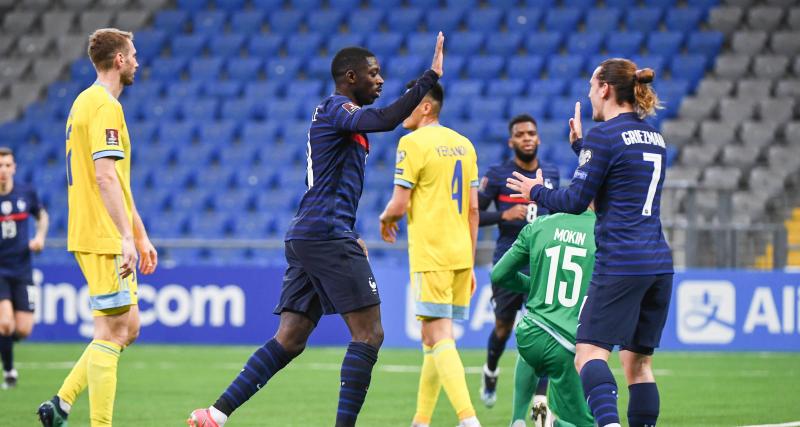  - Résultats qualif. Coupe du Monde : Kazakhstan 0-2 France (mi-temps)