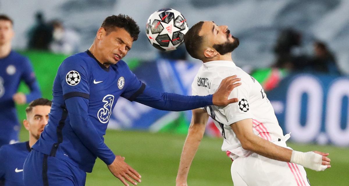 Thiago Silva face à Karim Benzema