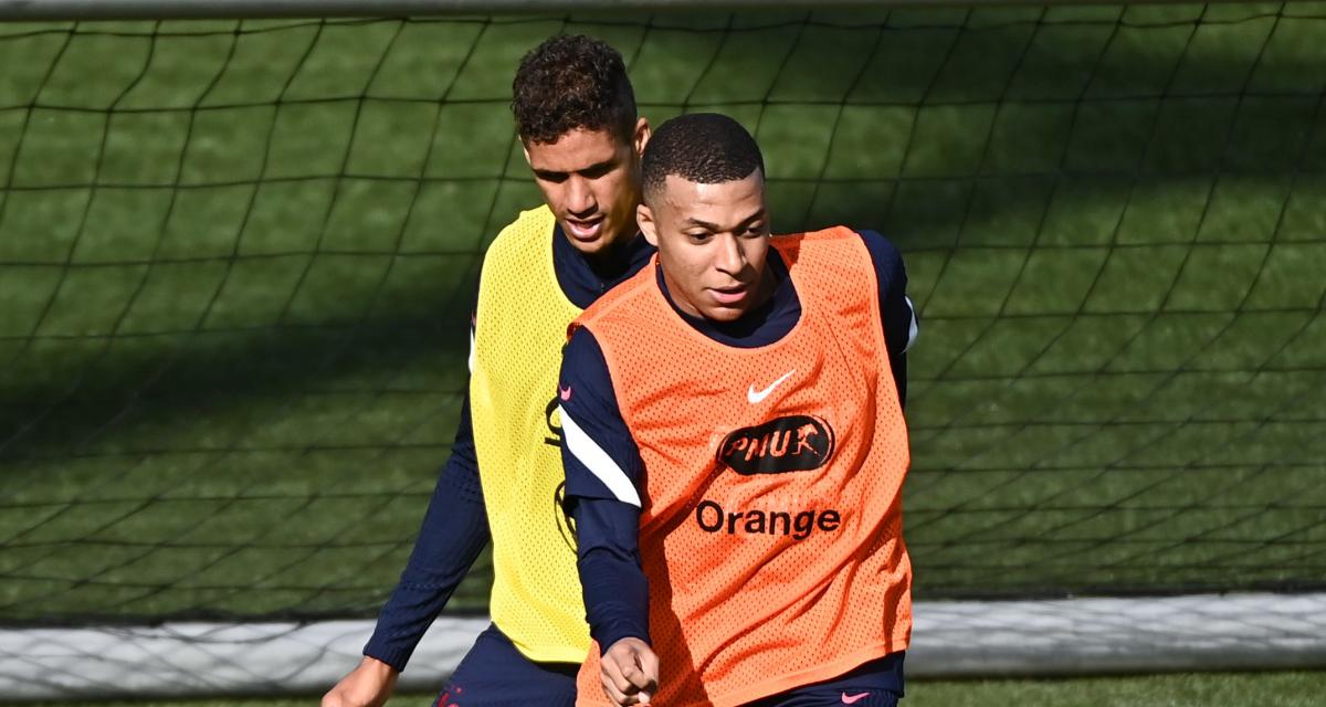 Raphaël Varane et Kylian Mbappé