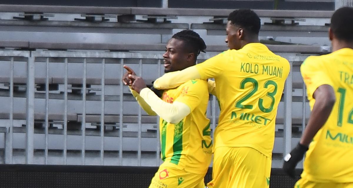 Moses Simon et Randal Kolo-Muani, la doublette du FC Nantes.