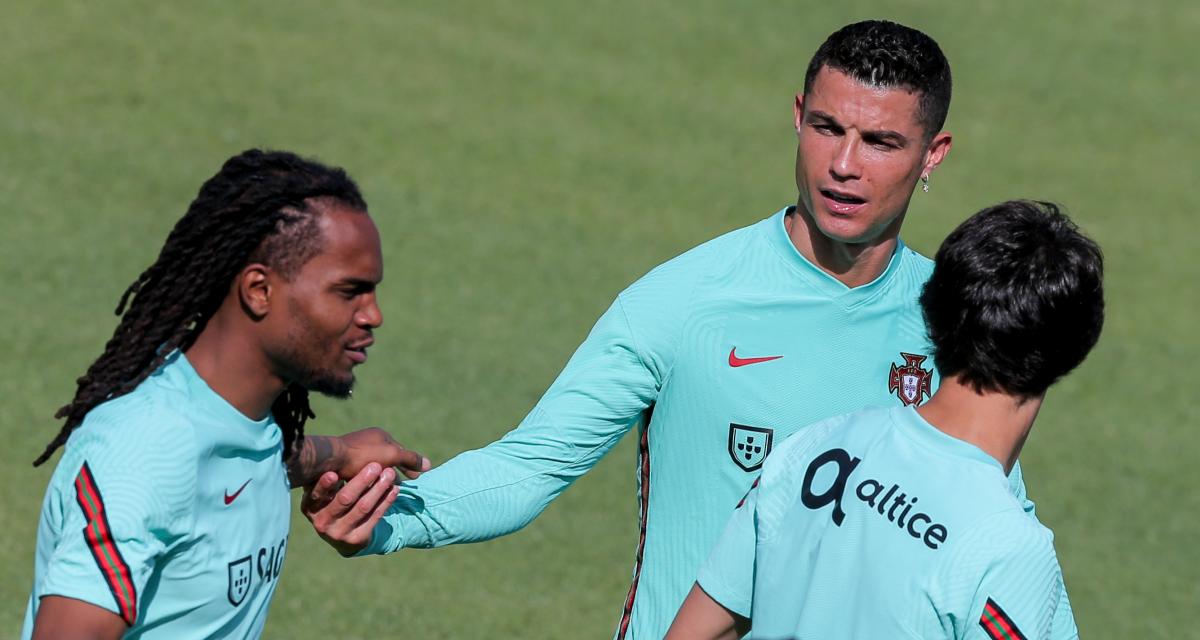 Renato Sanches et Cristiano Ronaldo
