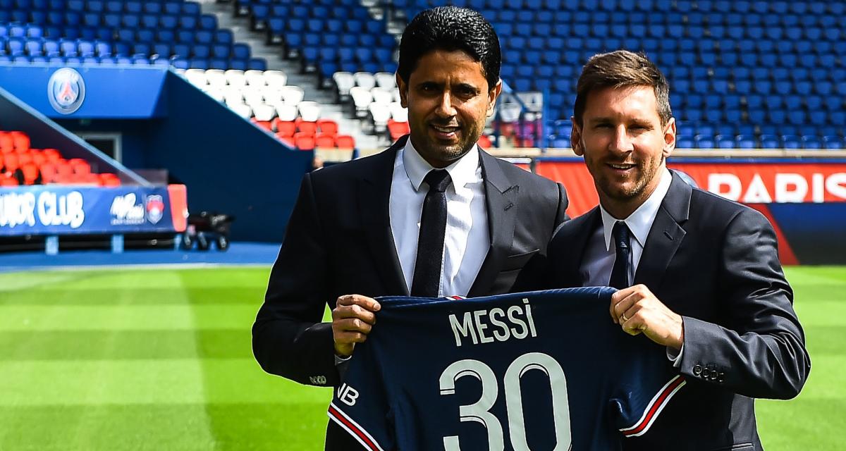 Nasser Al-Khelaïfi et Lionel Messi