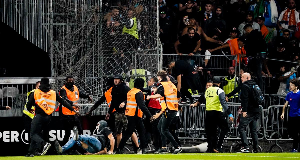 Incidents entre supporters lors d'Angers - OM