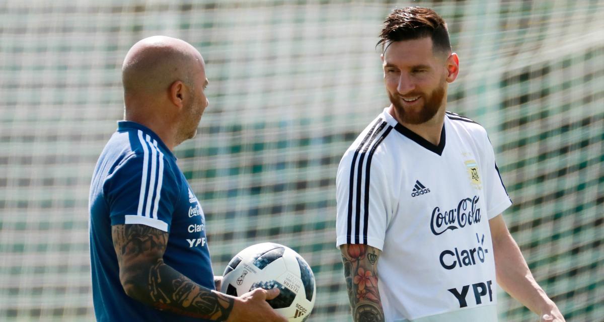 Jorge Sampaoli et Lionel Messi
