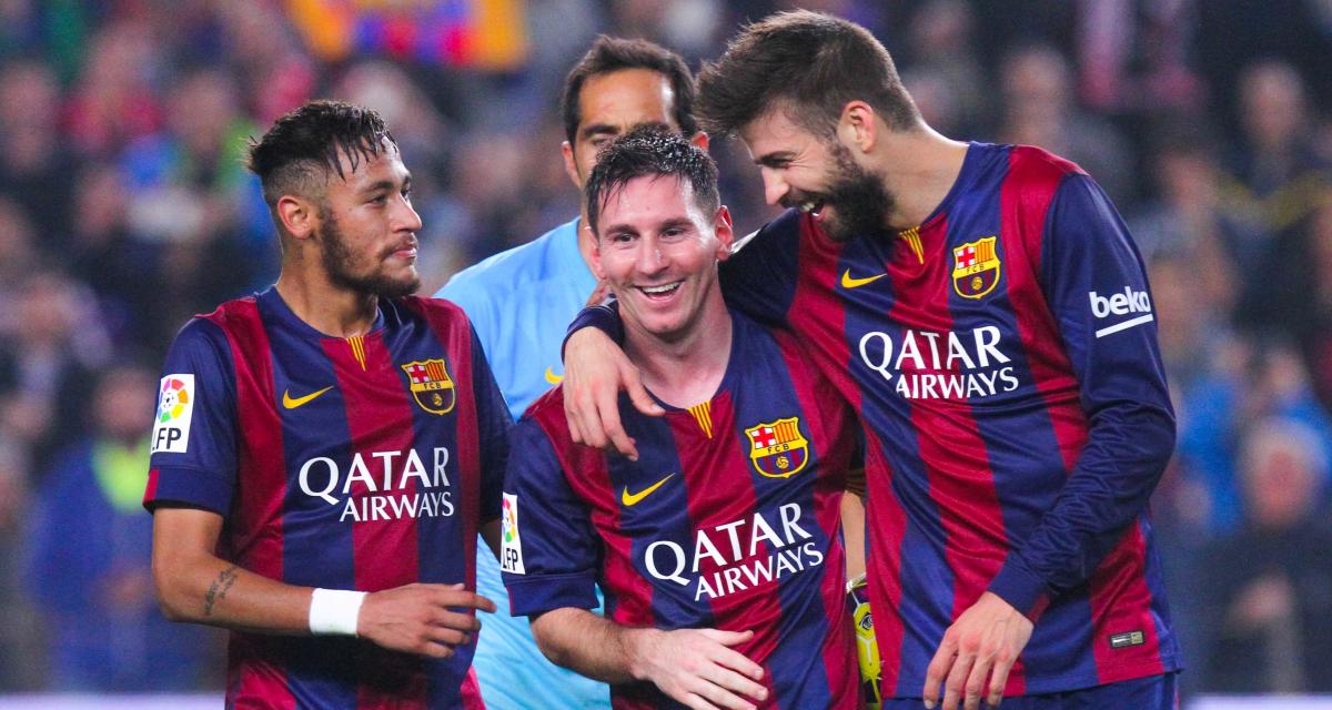 Neymar, Lionel Messi et Gerard Piqué