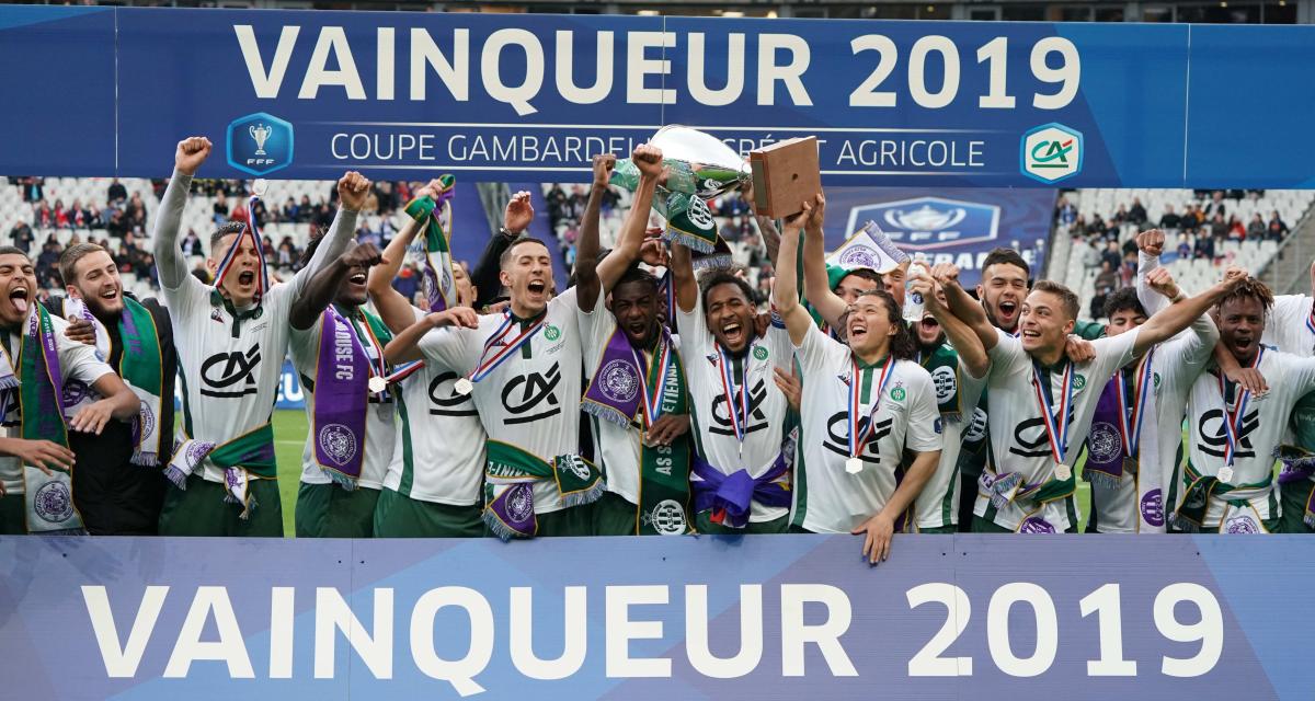 Les Verts vainqueurs de la Coupe Gambardella en 2019.